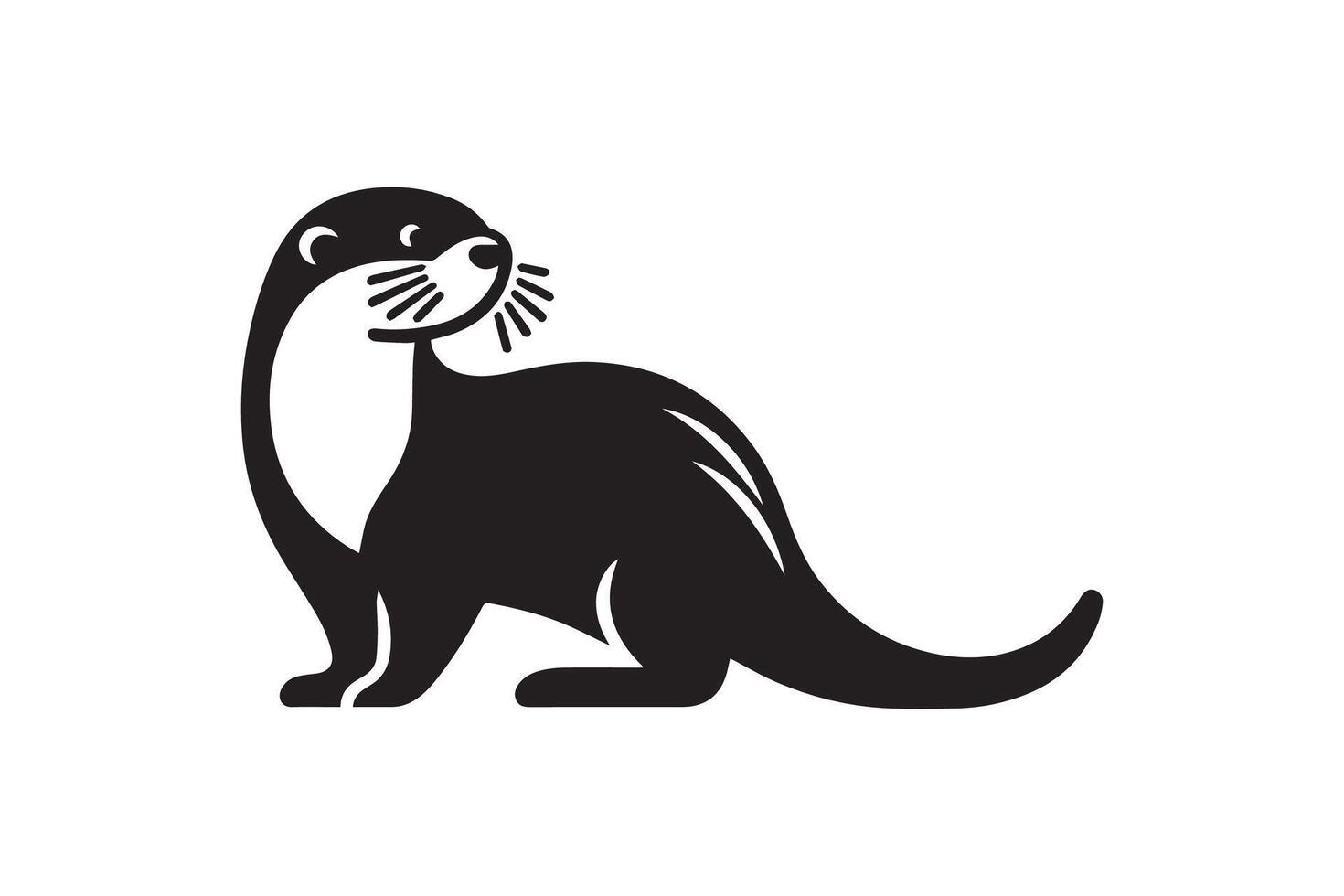 Otter icon illustration vector