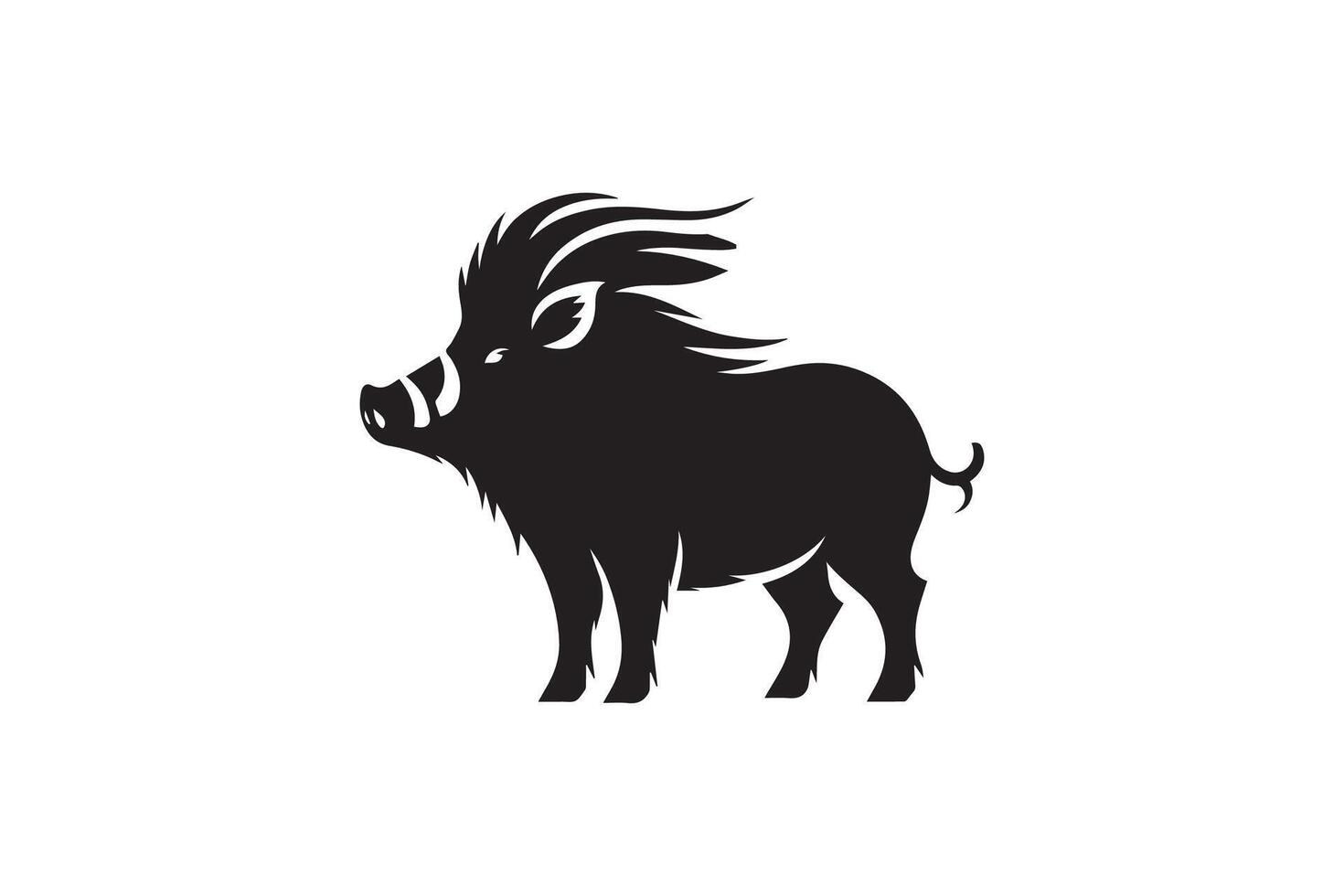 Warthog logo design vector