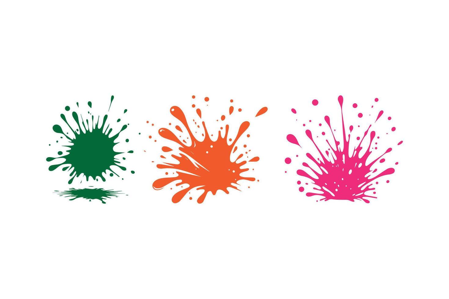 Colorful splashes illustration vector