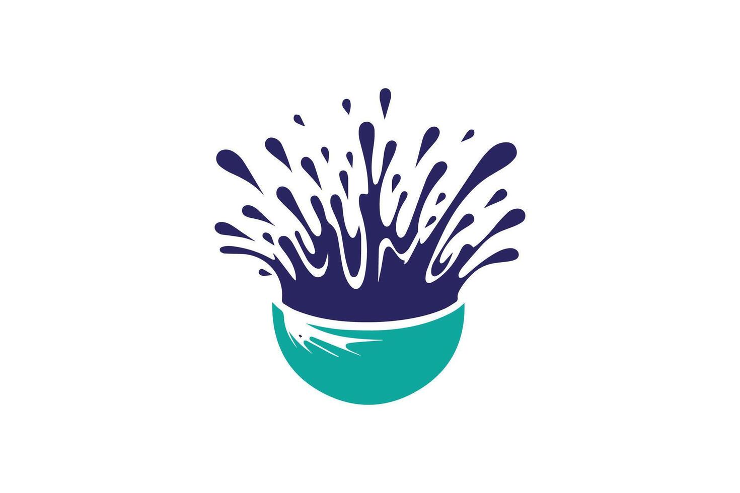 Splash logo design vector