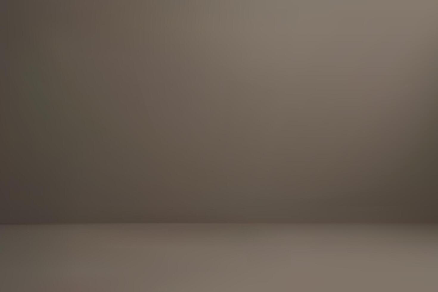 Empty brown studio room background with floor and wall vector