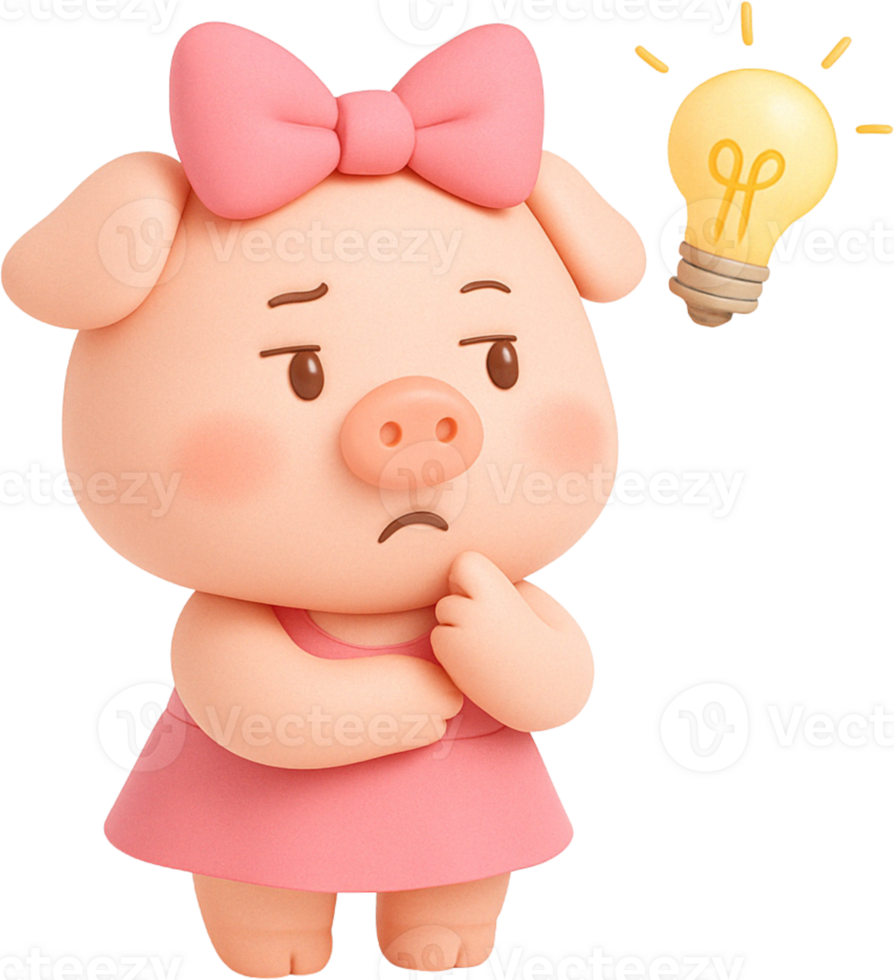 A Yawning Pig png