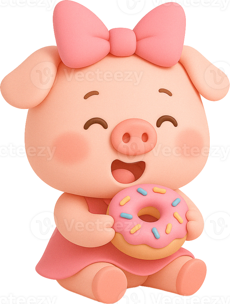 Shy Pig Smiling png