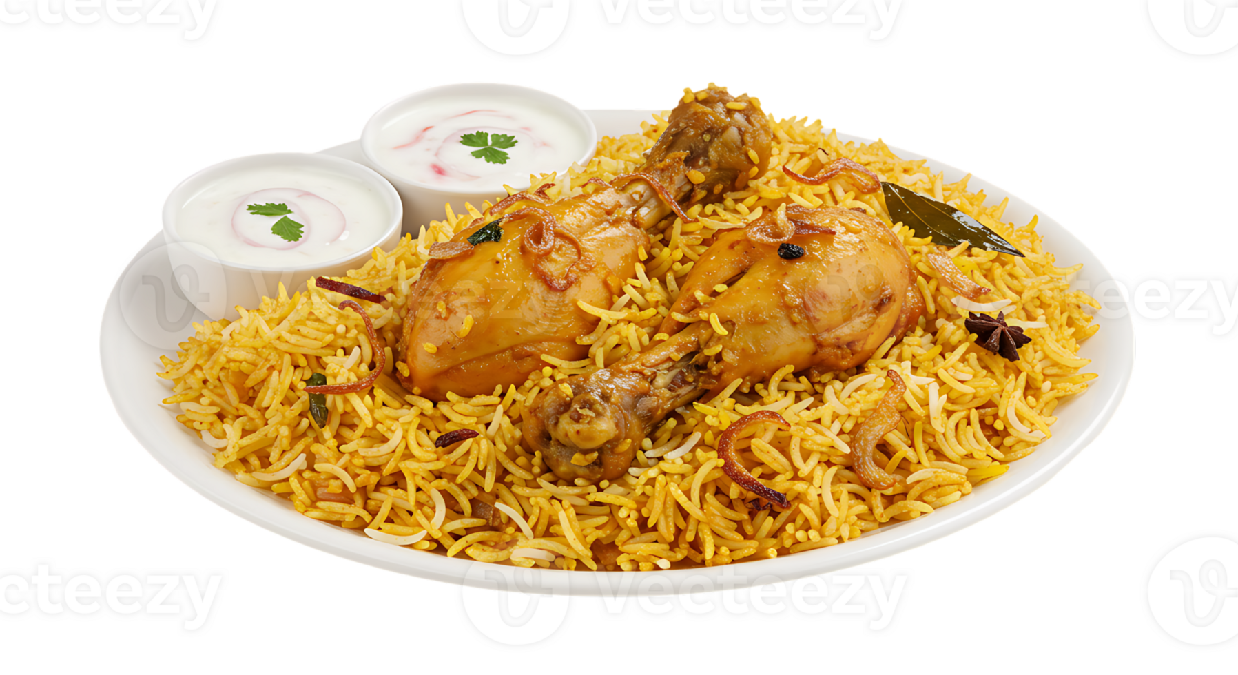 High-Quality Chicken Biryani Image with Transparent Background png