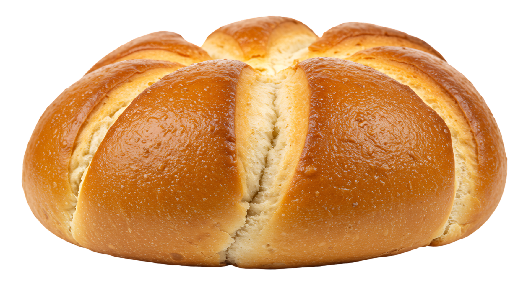 Warm Baked Bread on a Transparent Background for Use png