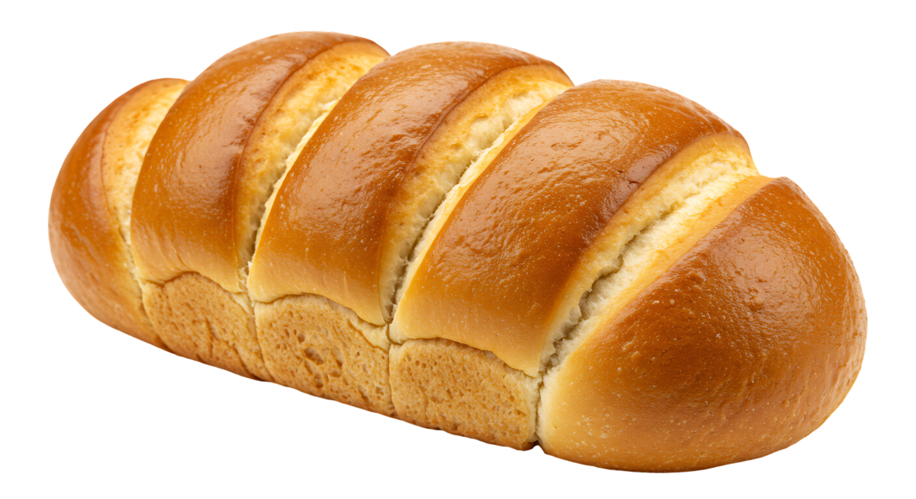 Freshly Cooked Bread Loaf Isolated on Transparent png
