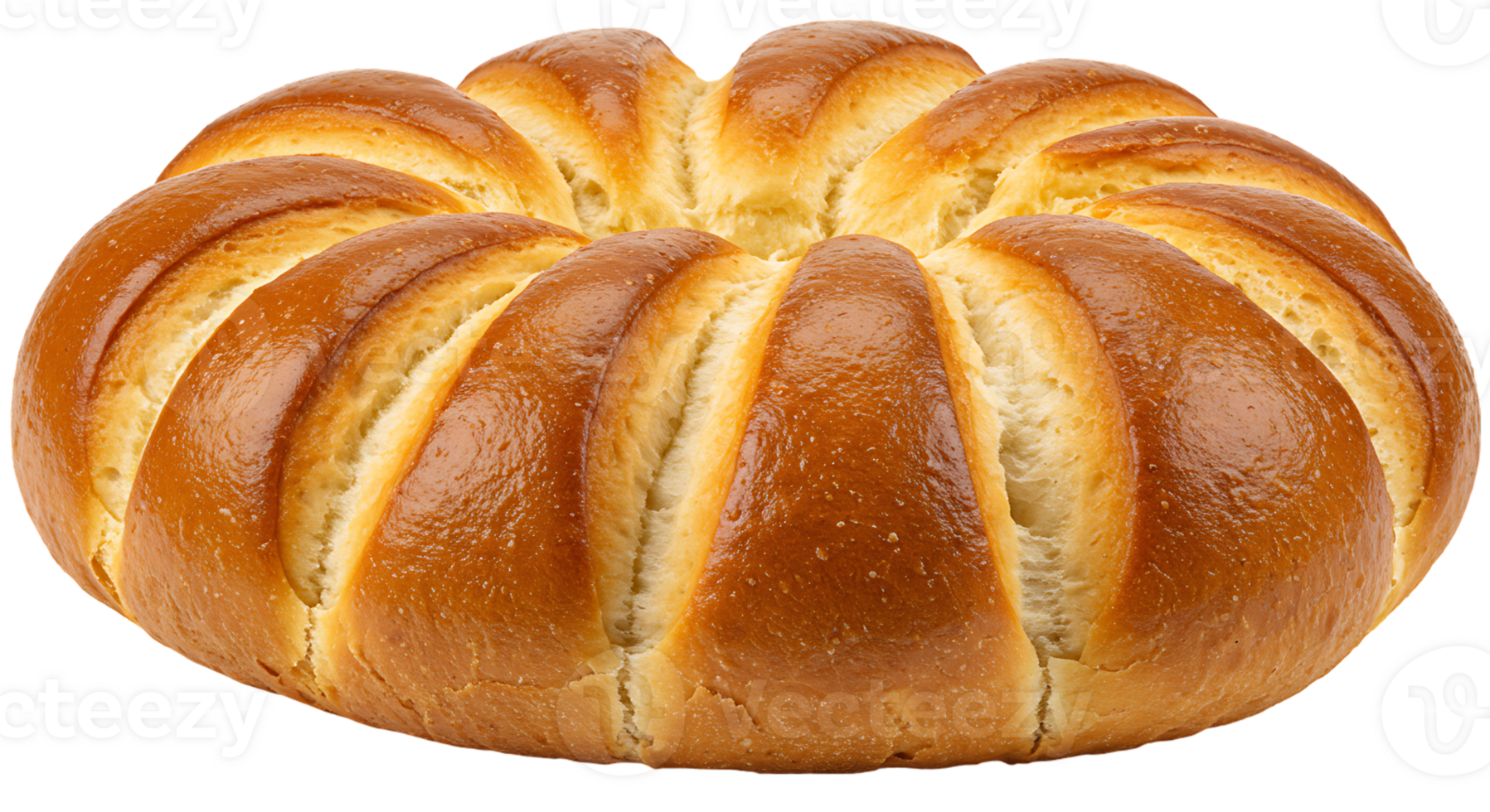 Golden Loaf of Bread for Branding on Transparent Background png