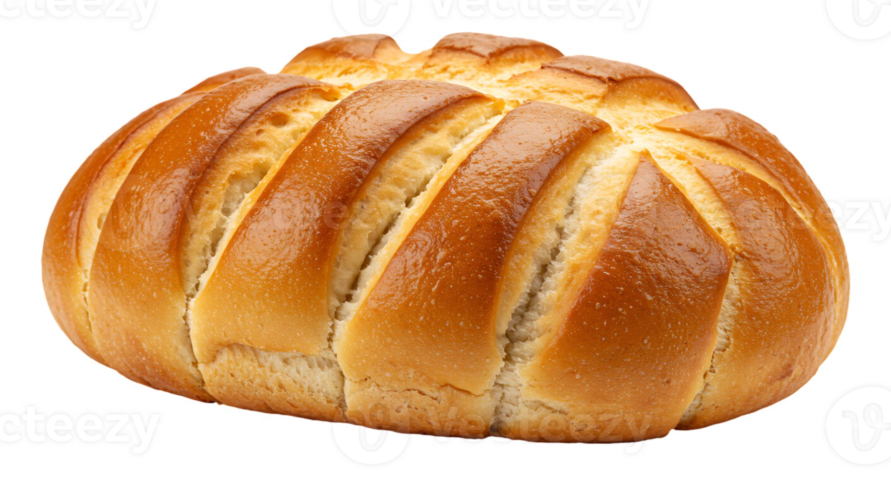 Isolated Bread with Crusty Texture on Transparent Background png