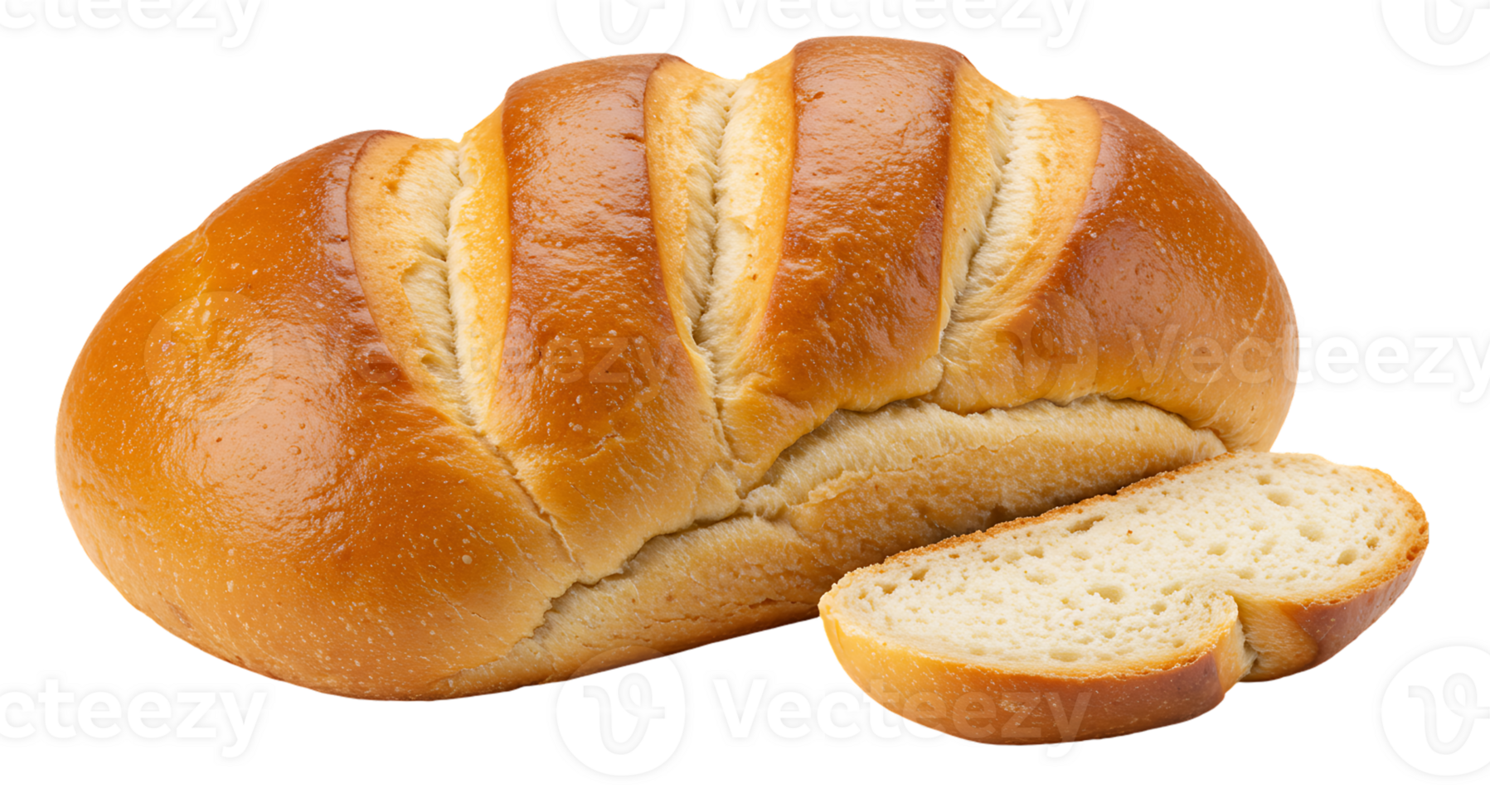 Golden Brown Bread on Transparent Background High-Res Image png