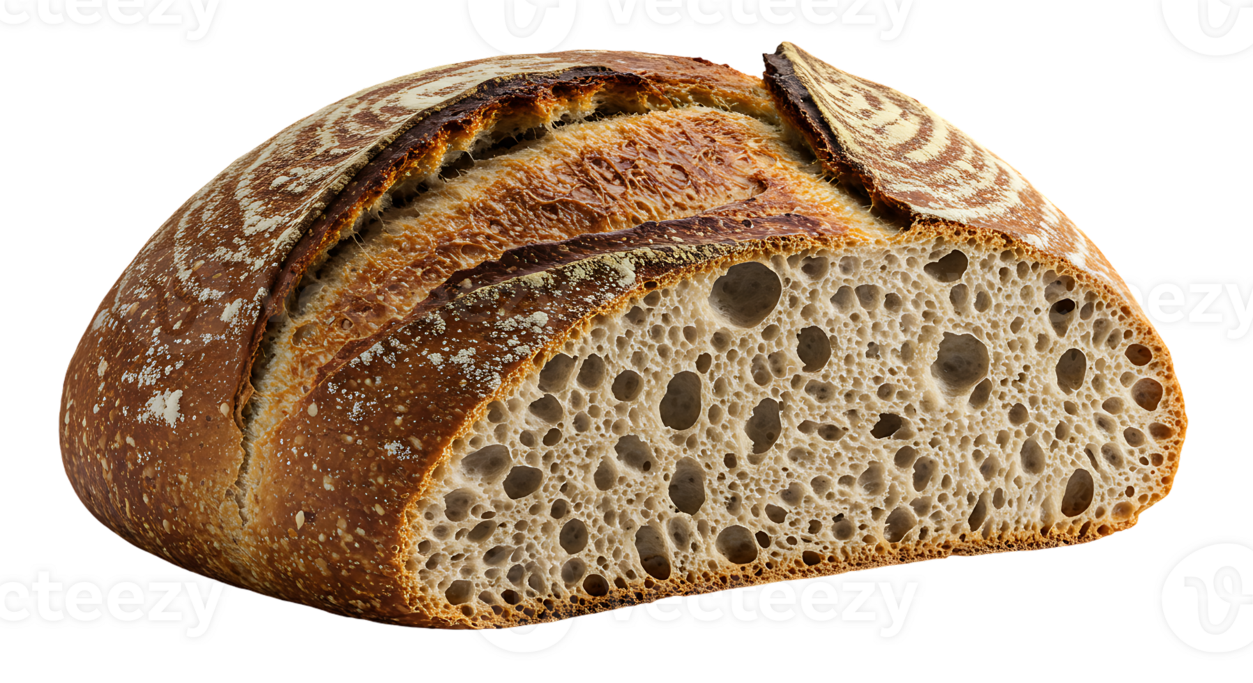 Crispy Fresh Bread Isolated on Transparent Background for Use png
