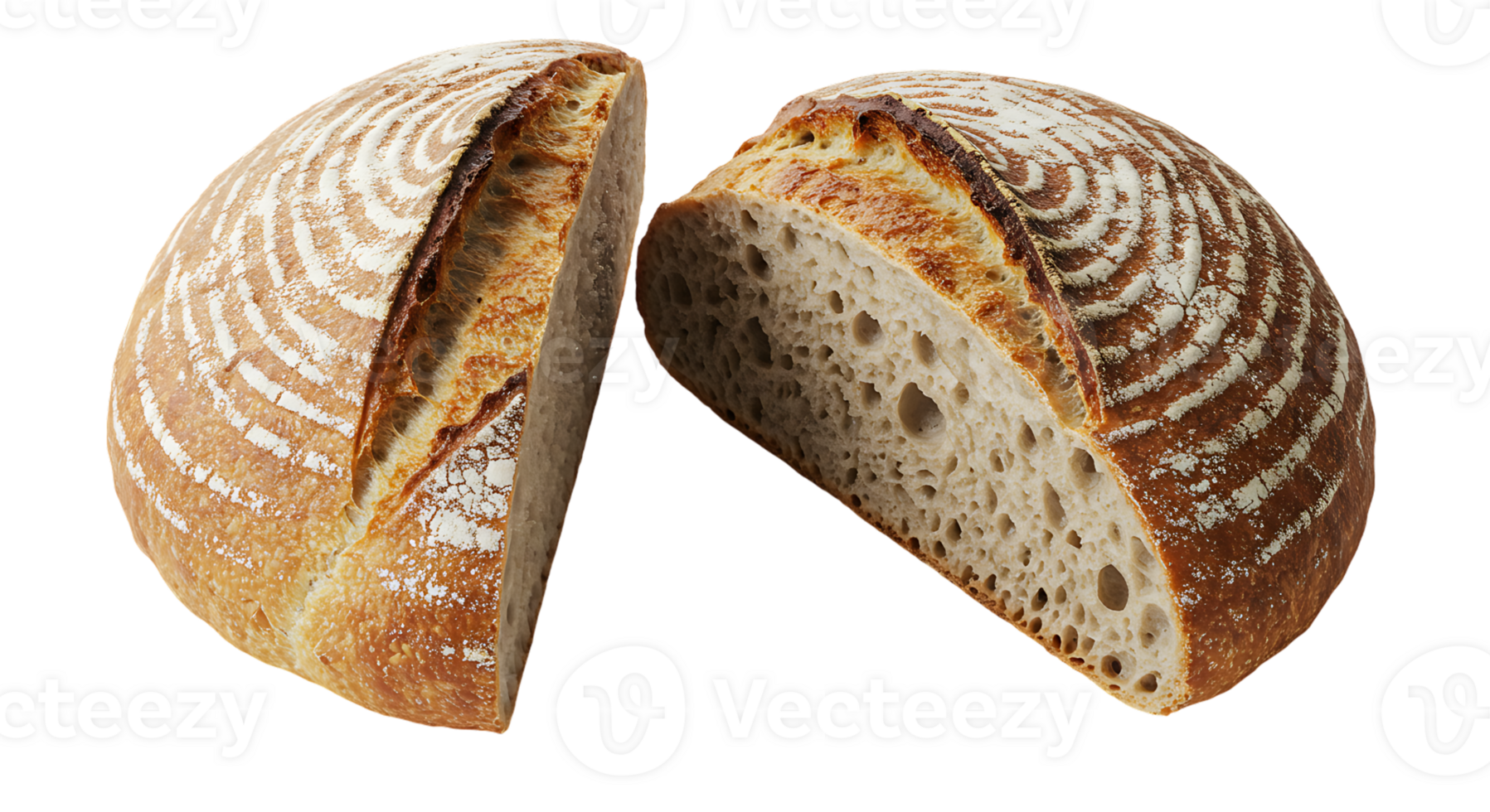 Delicious Loaf of Bread with Transparent Background png