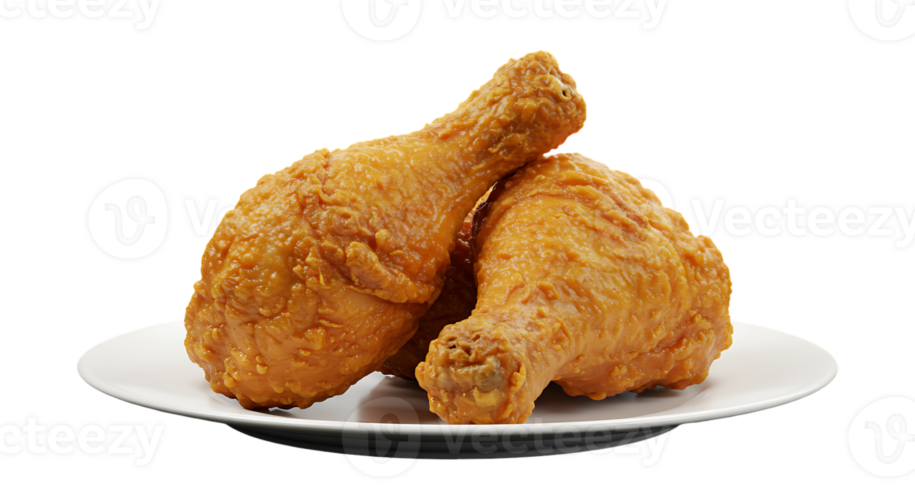Fried Chicken Leg on Transparent Background for Design png