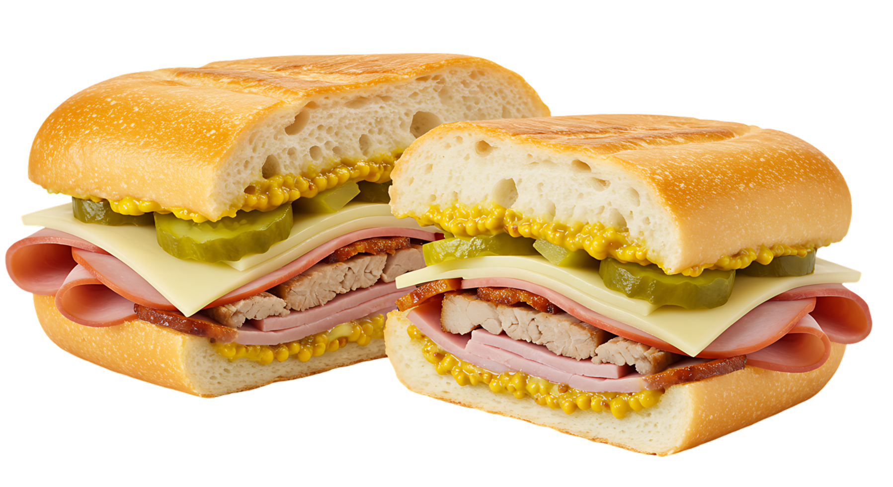 Crispy Delicious Sandwich Without Background for Designers png