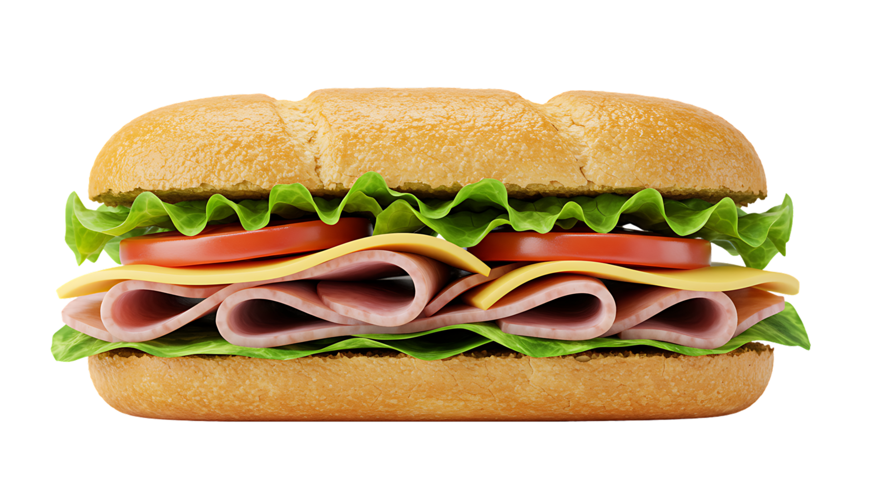 Sandwich Without Background for Menus and Promotions png