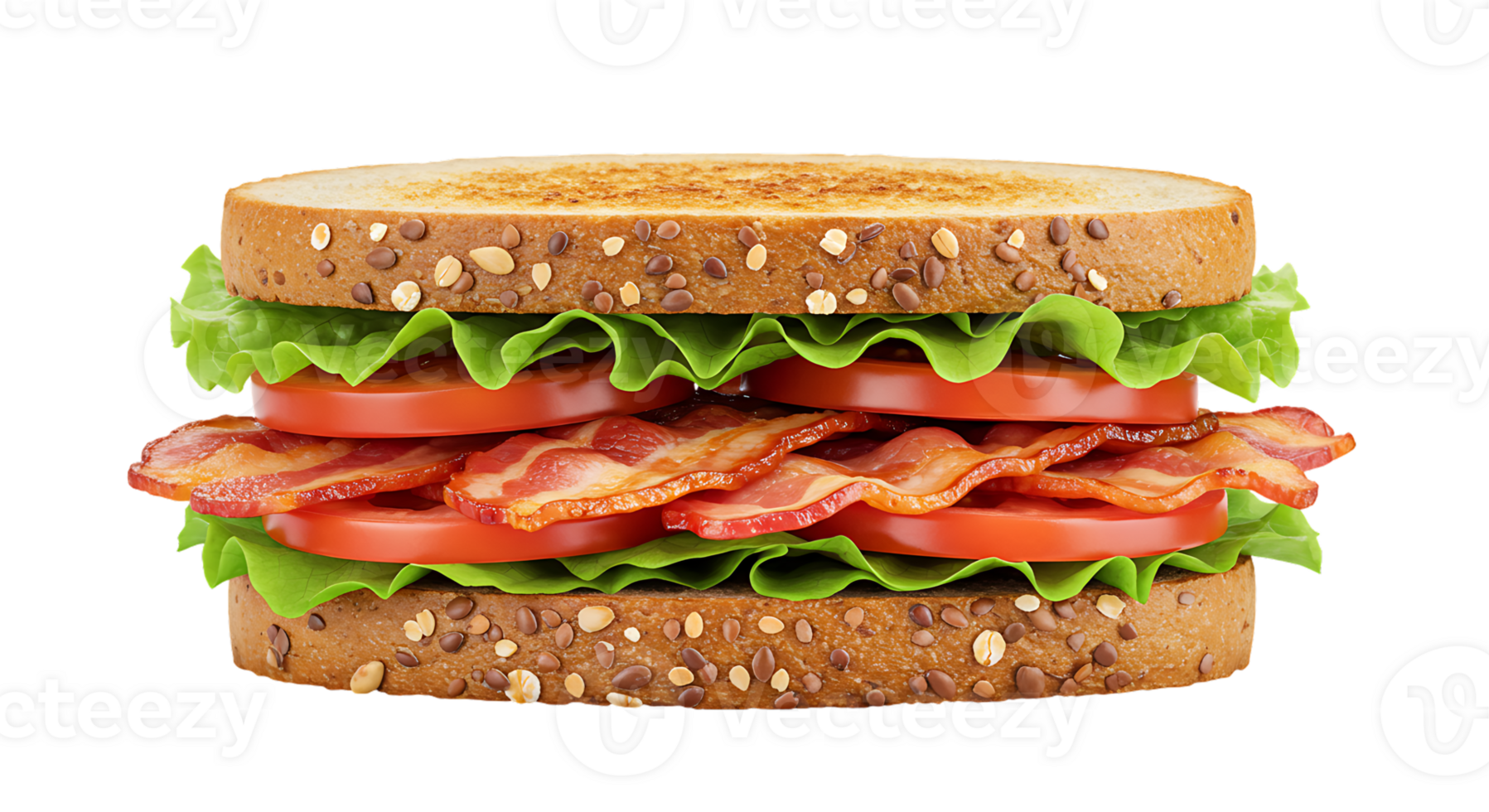 Crispy Sandwich Photo for Use on Transparent Background png