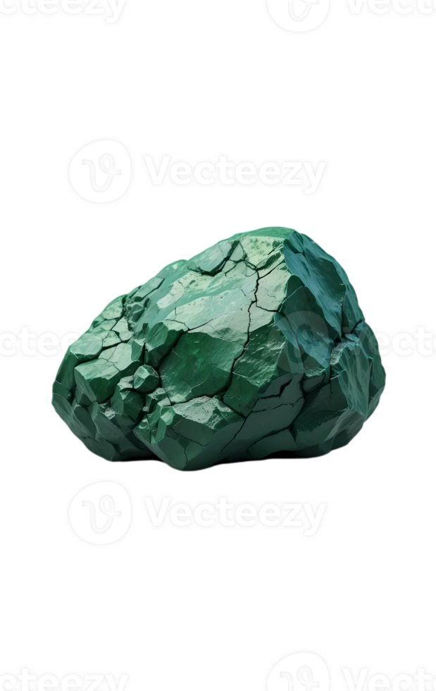 A green color rock stone. png