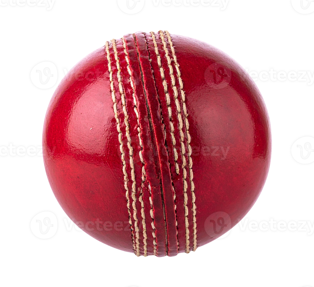 a red cricket ball isolated on a transparent background png