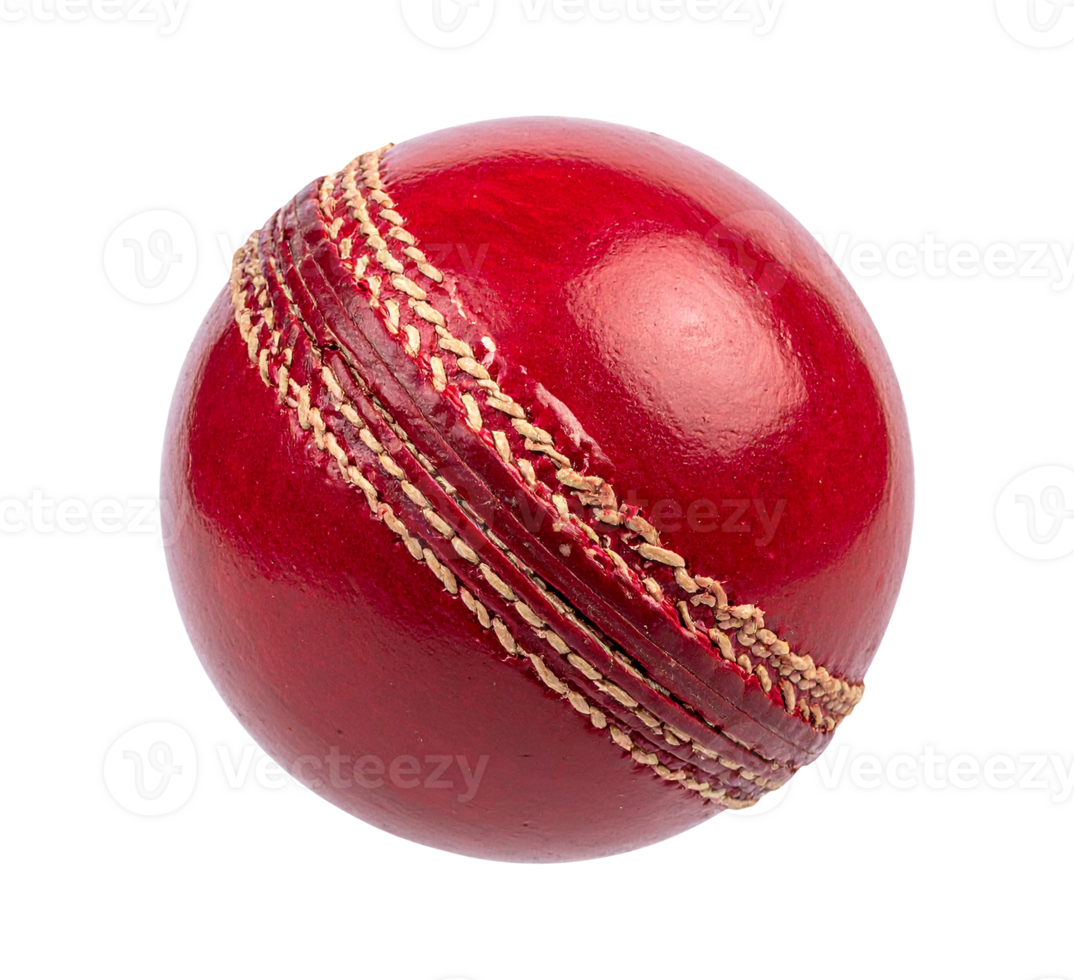 a red cricket ball on a transparent background png