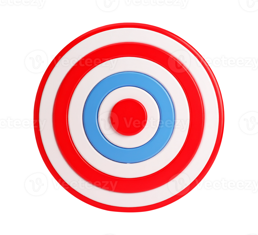 target red blue and white on transparent background png