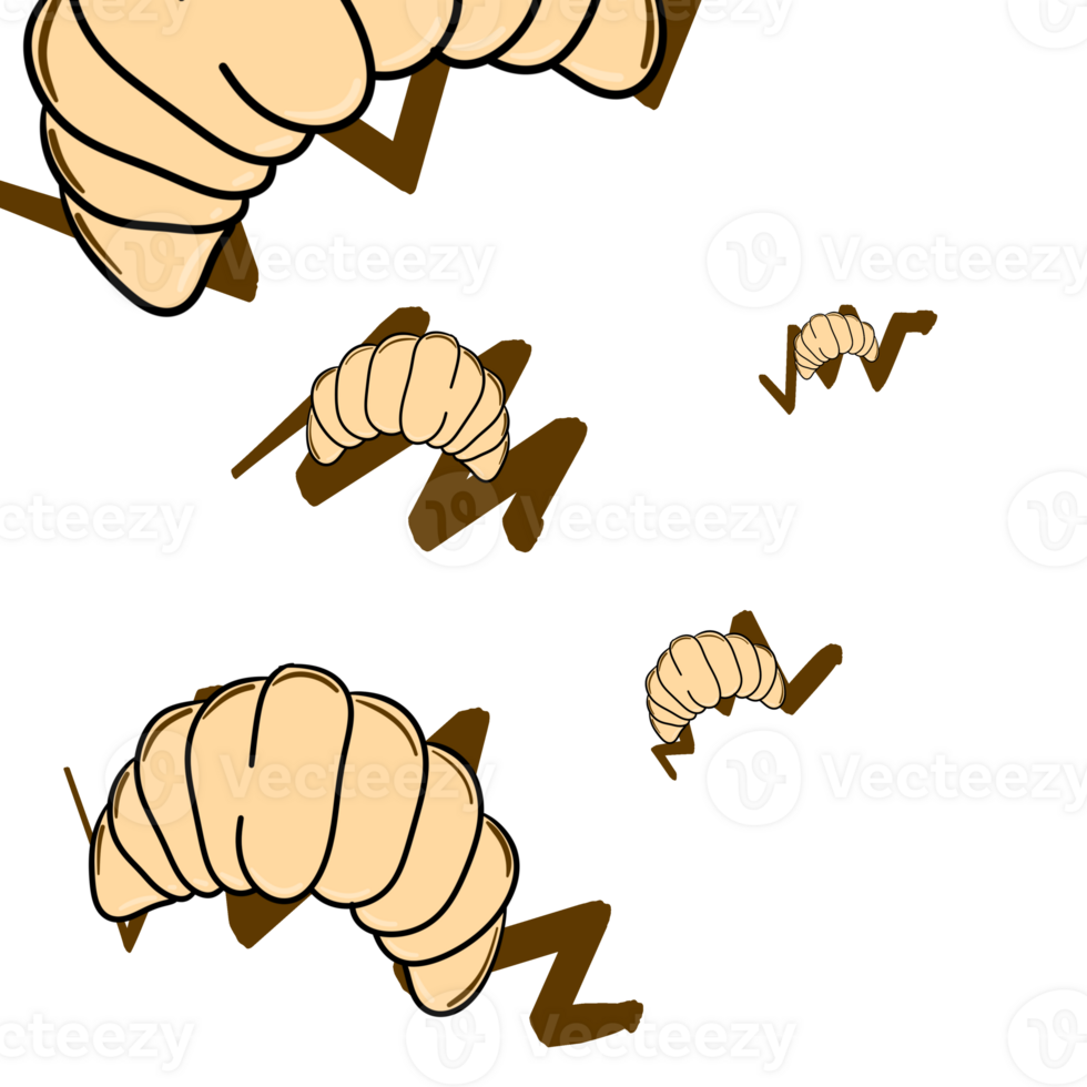 croissant illustration background for promotion png