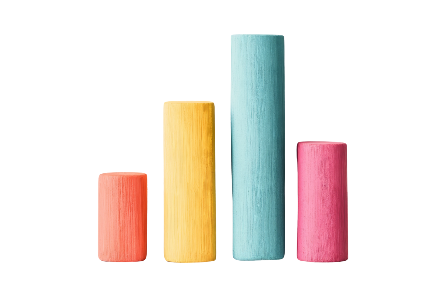 Studio art cylinders in color png