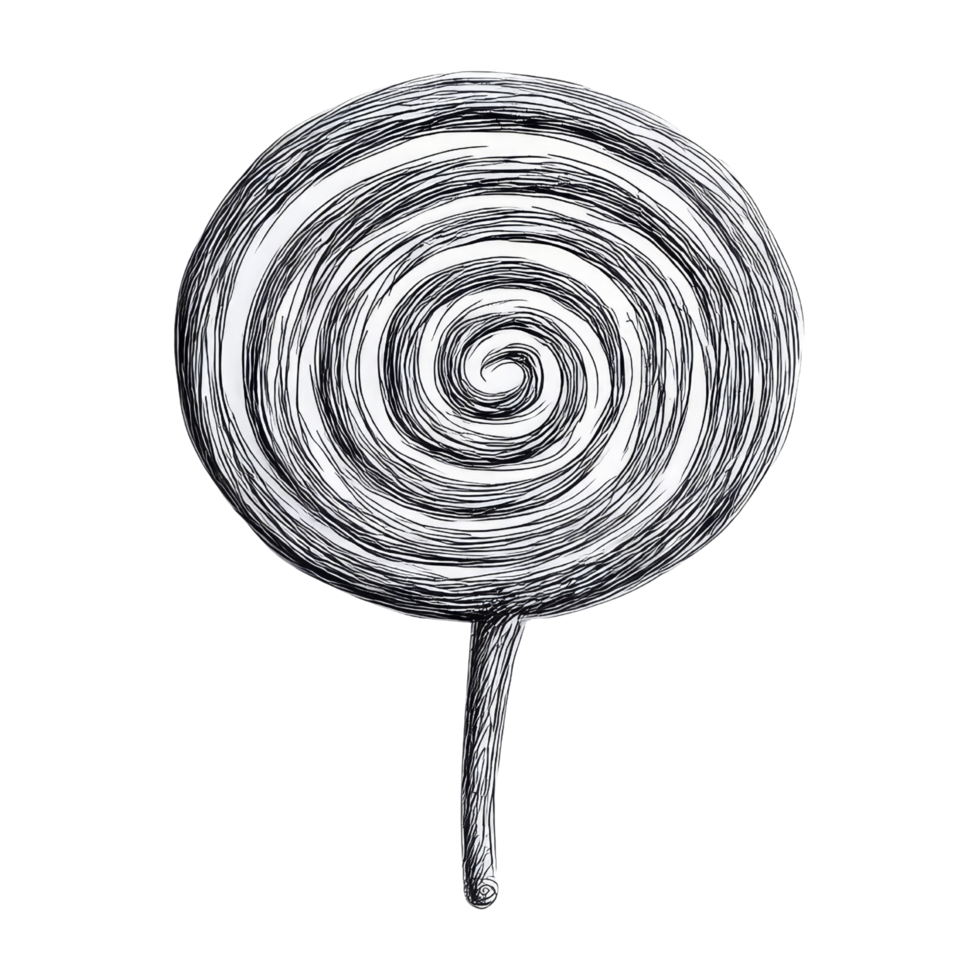Whimsical candy lollipop art png