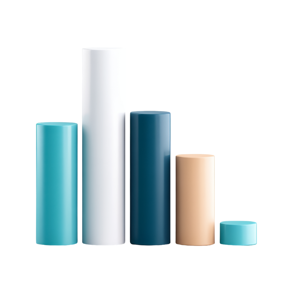 Abstract shapes displayed on shelf png