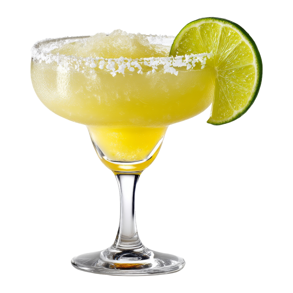Refreshing margarita drink close-up png