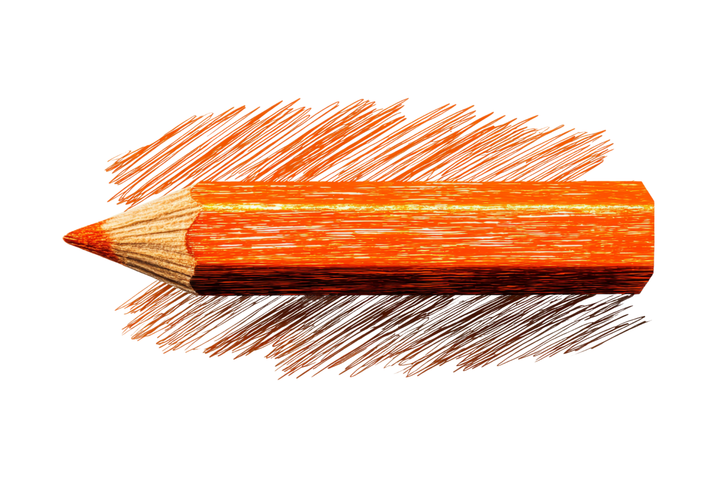 Close-up colorful pencil art png