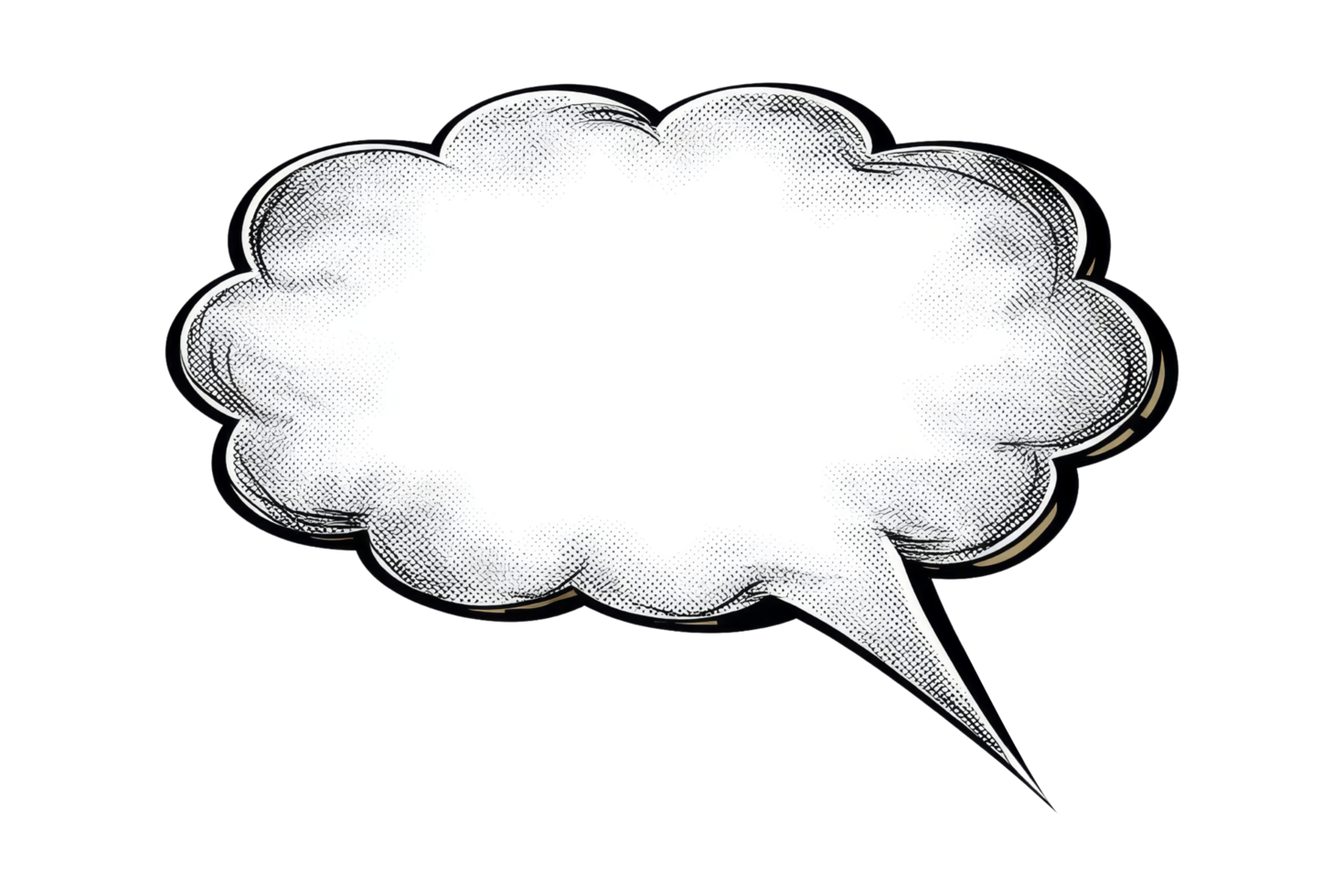 Digital illustration speech bubbles png
