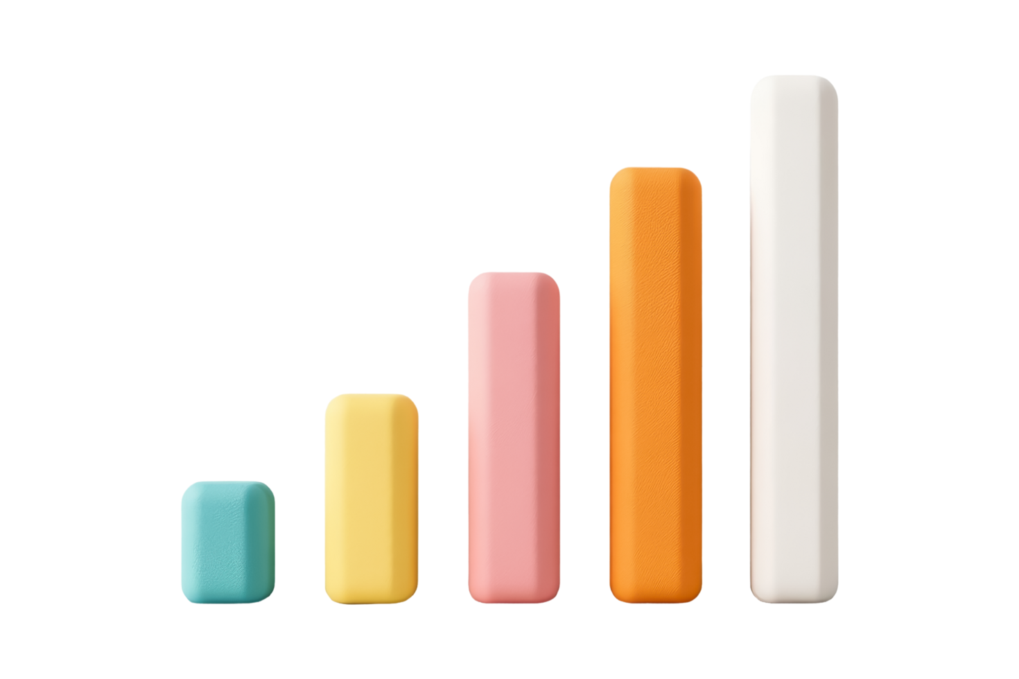 Rising bar graphs business graphics png