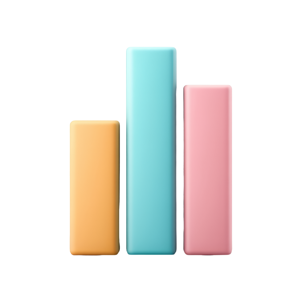 Aerial colorful bar graph infographic png