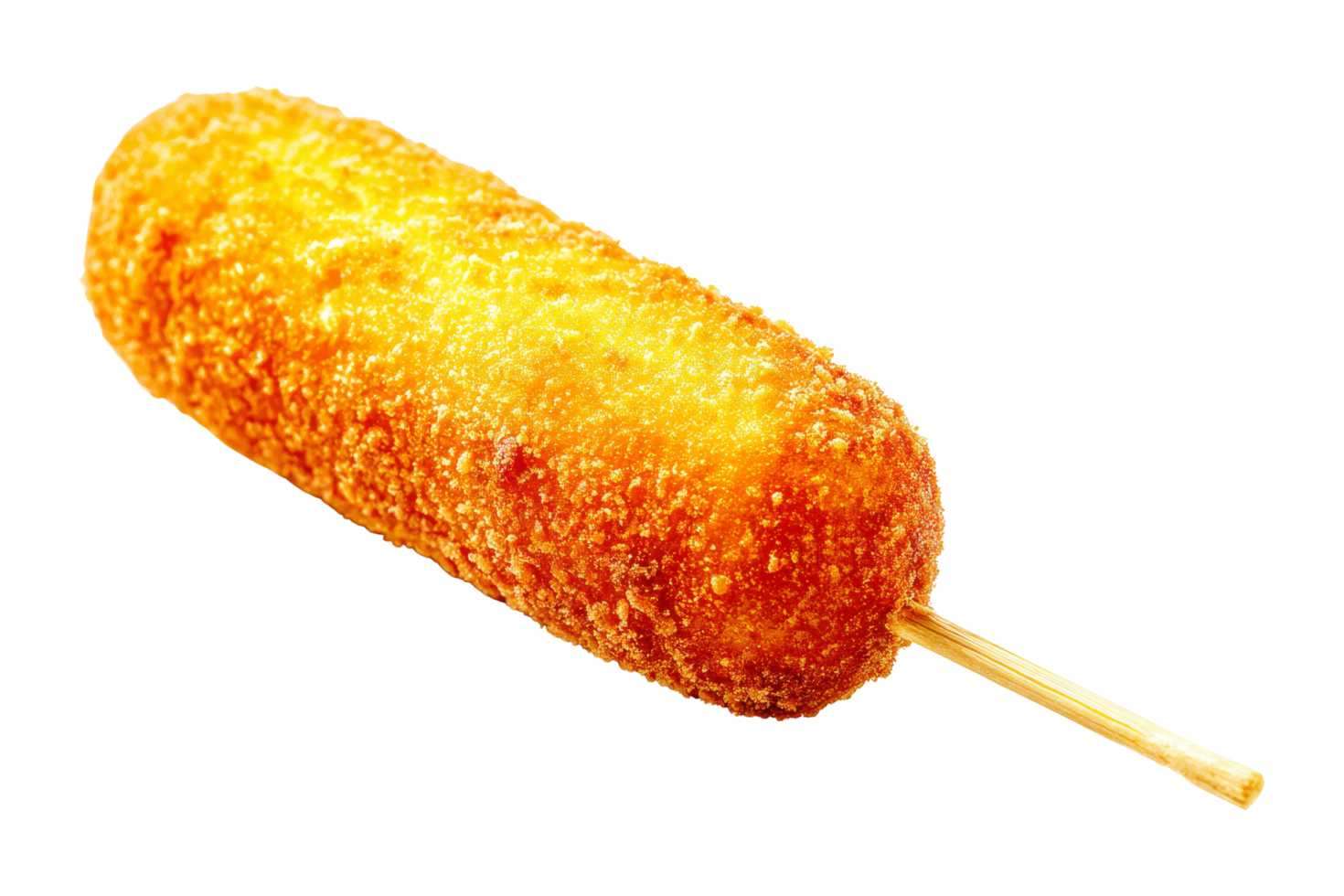 Festive fried corn dog treat png