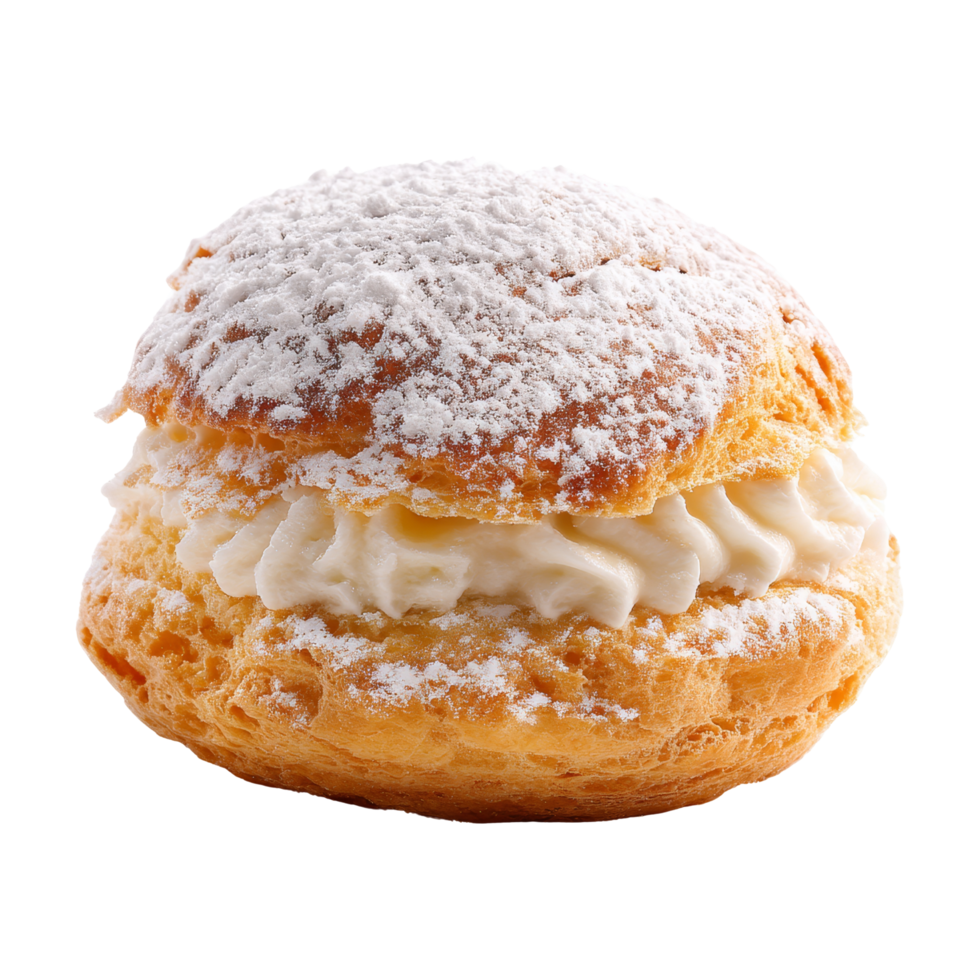 Close-up of cream puff delight png