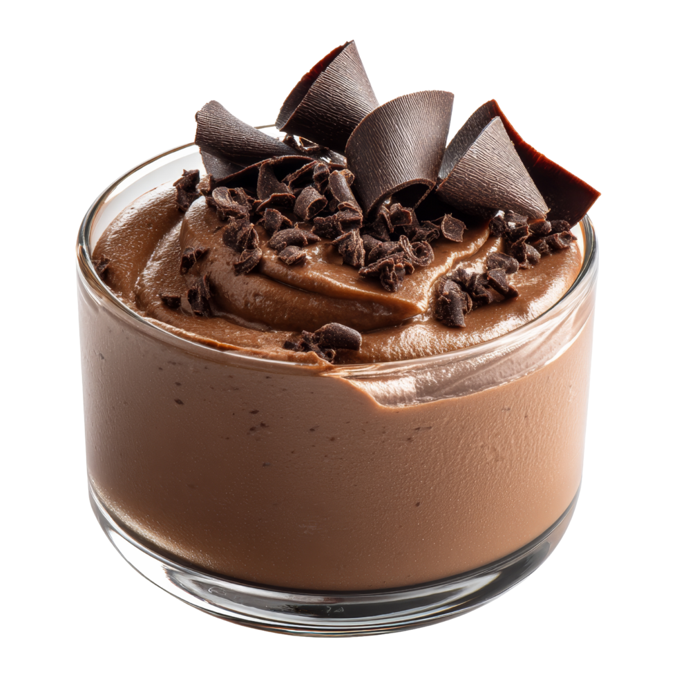 Indulgent chocolate mousse delight png