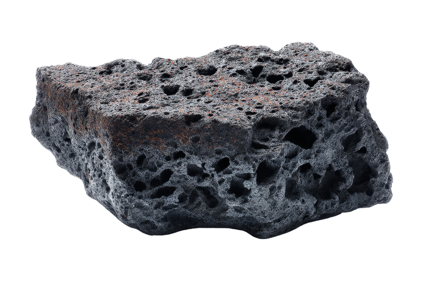 Isolated volcanic rock nature close-up png