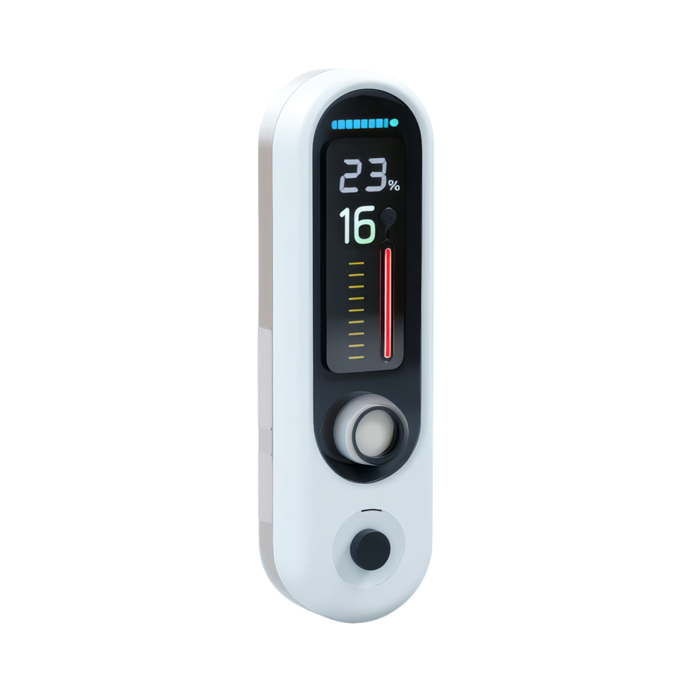 Close-up isolated humidity monitor png