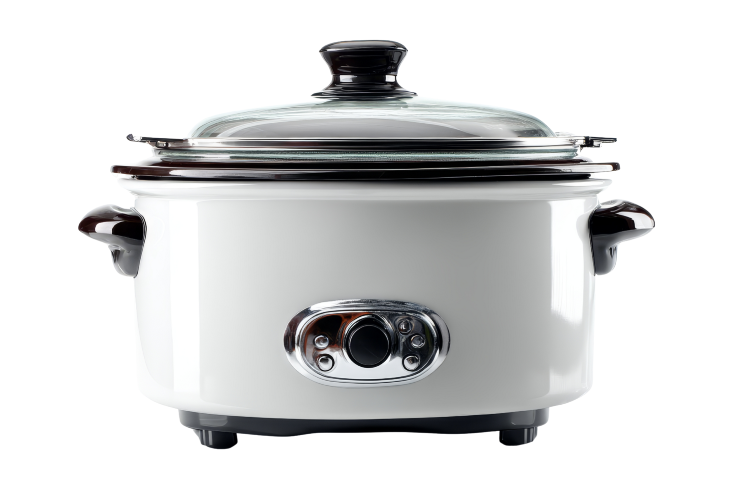 Isolated slow cooker in white kitchen png