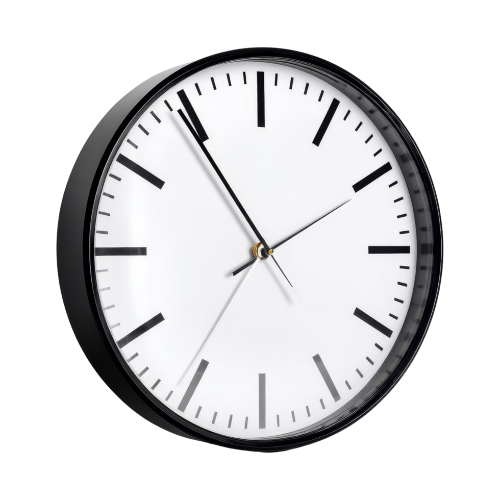 Isolated clock in minimal space png