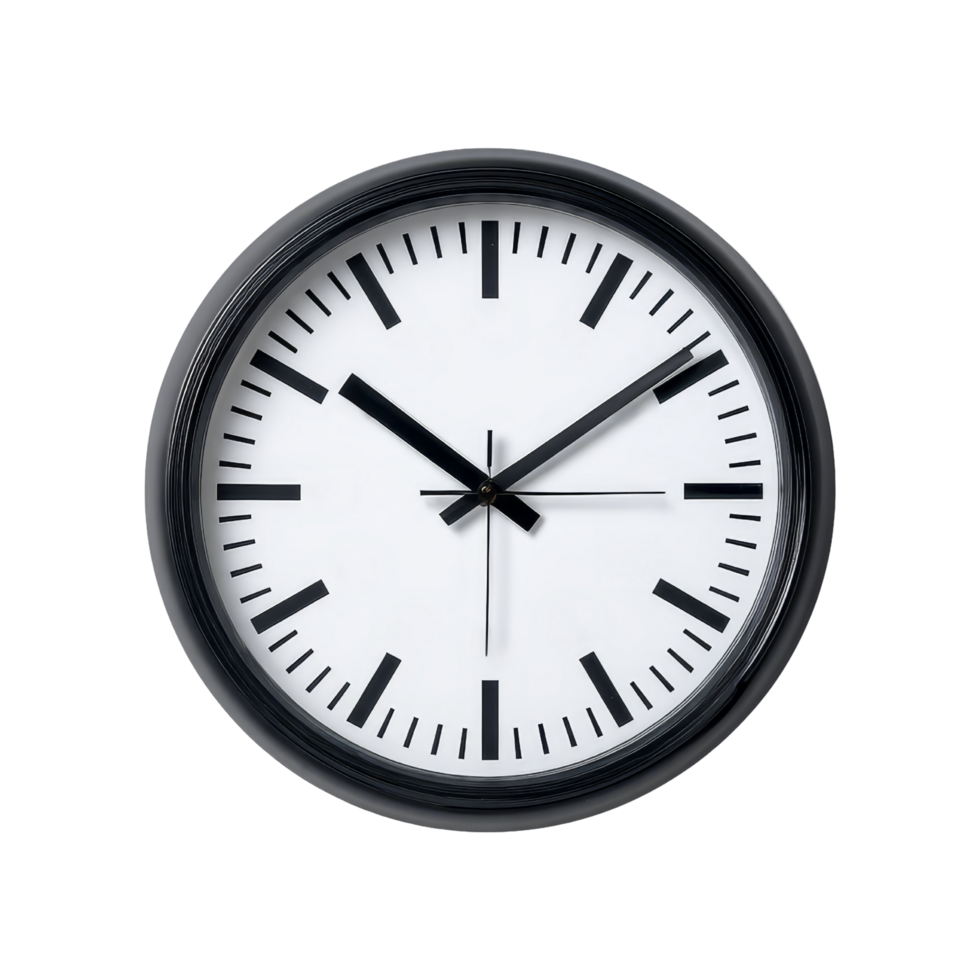 Isolated clock display studio image png