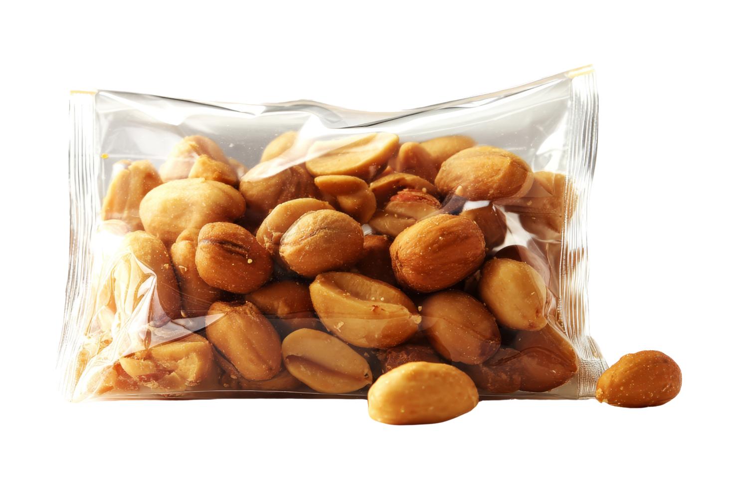 Snack action peanuts in packaging png