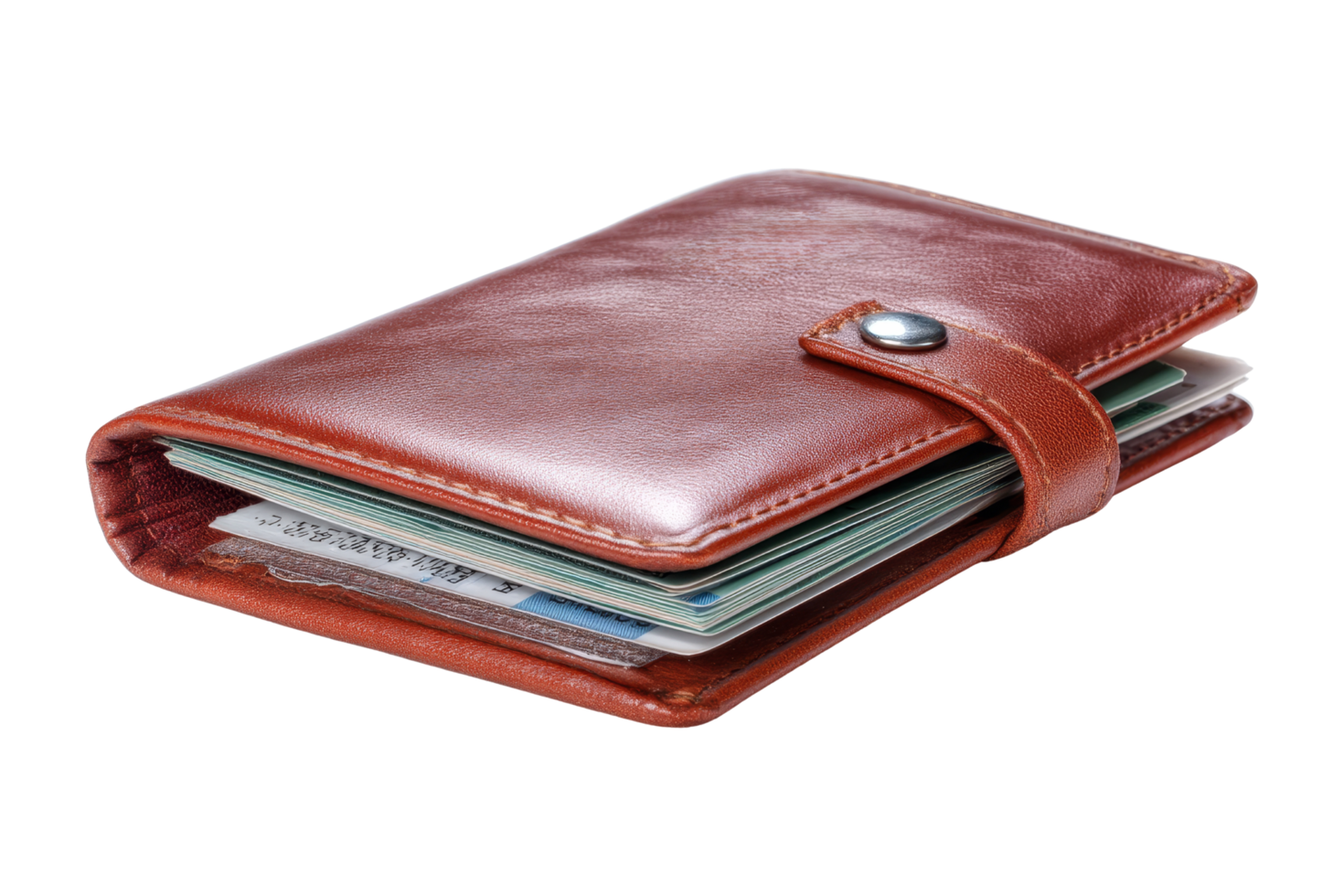 Wallet display studio close-up png