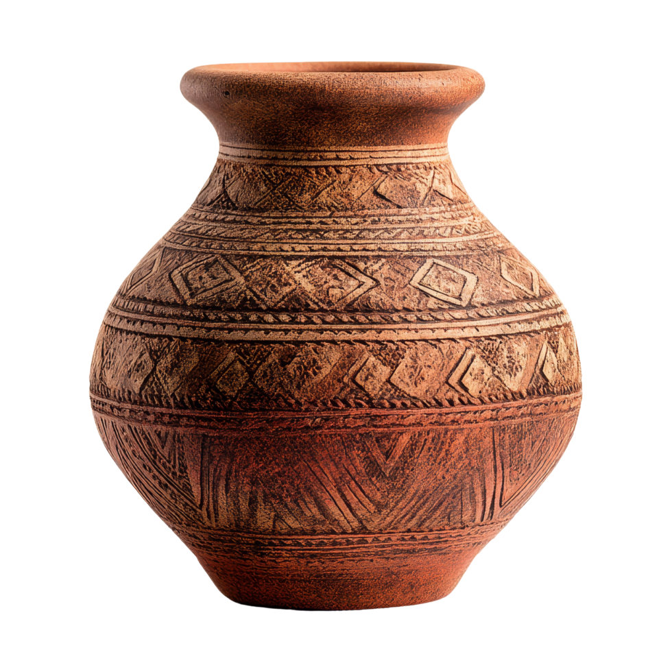 Artistic ceramic pottery close-up png