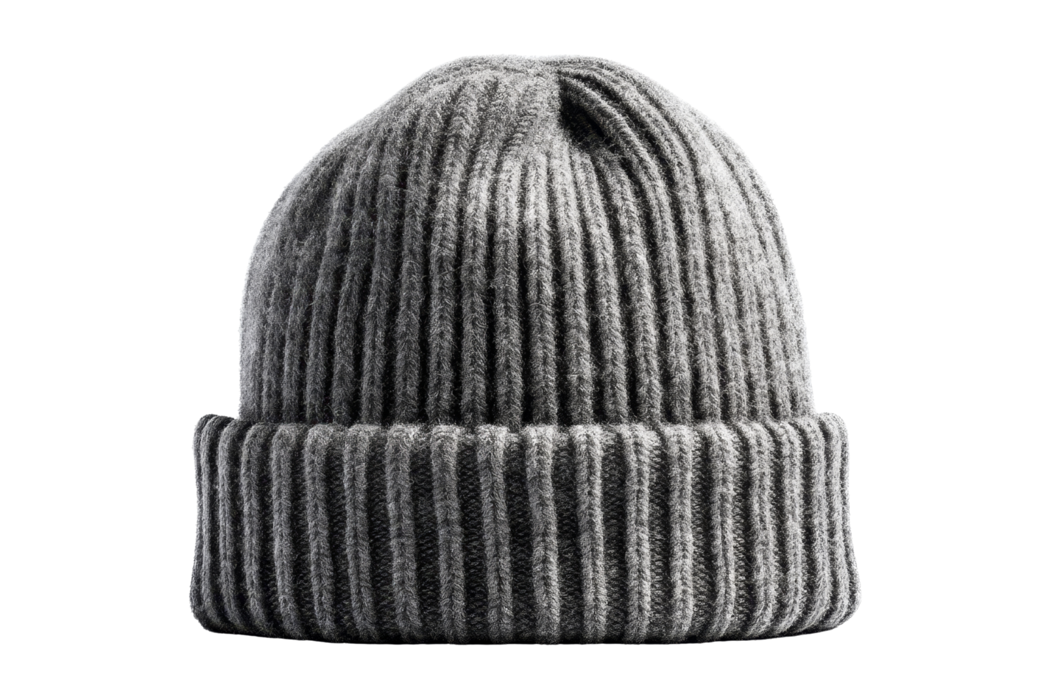 Neutral beanie hat studio product png