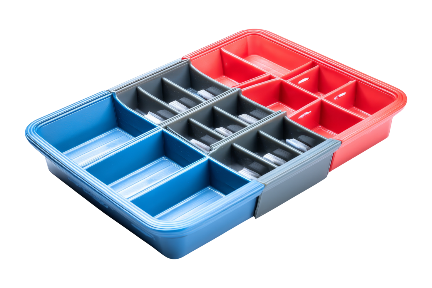 Isolated storage tray studio png