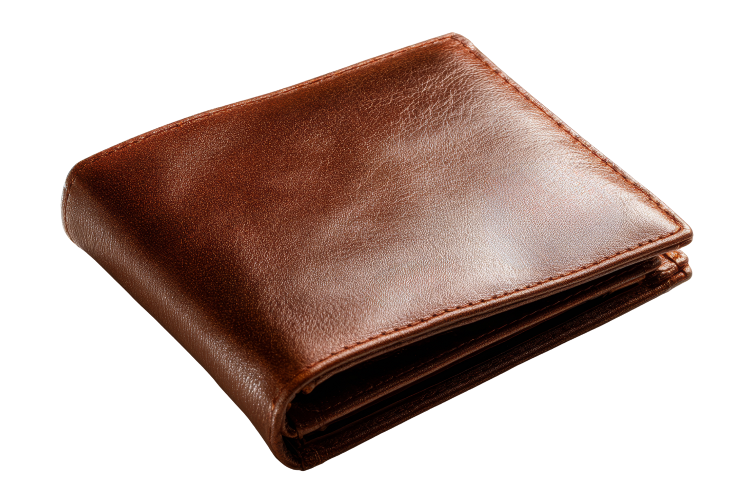 Fashionable minimalist wallet close-up png