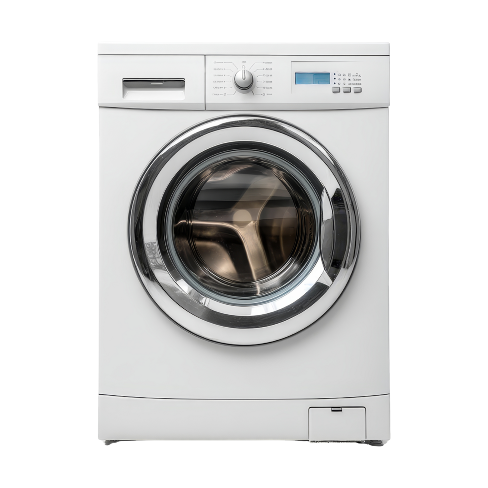 Isolated washing machine at home png