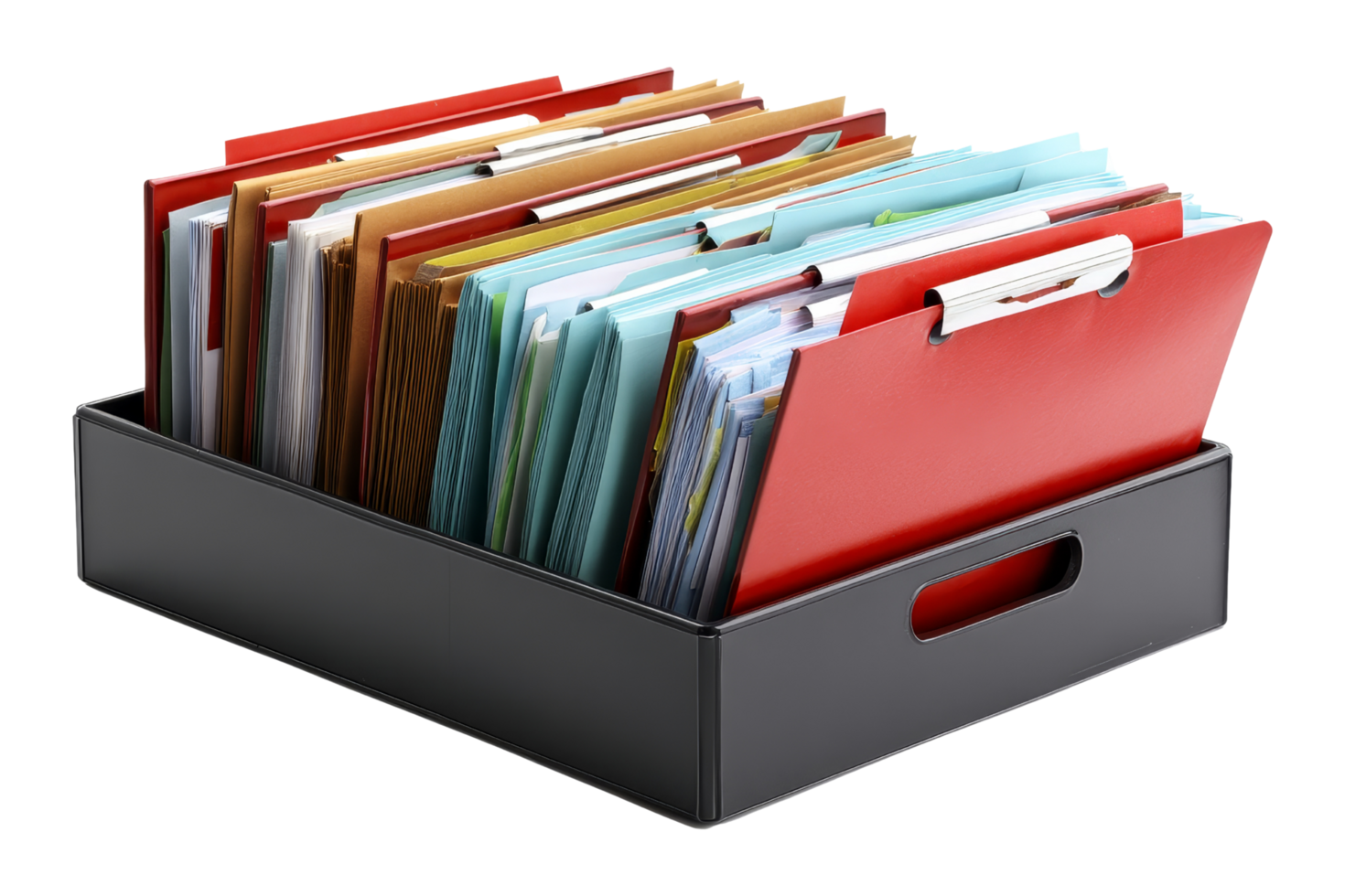 Close-up of document organization png