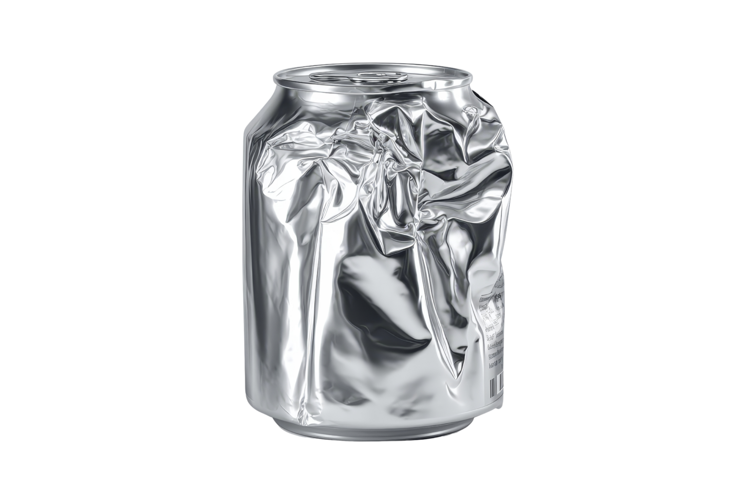 Crushed soda can studio photo minimalism png