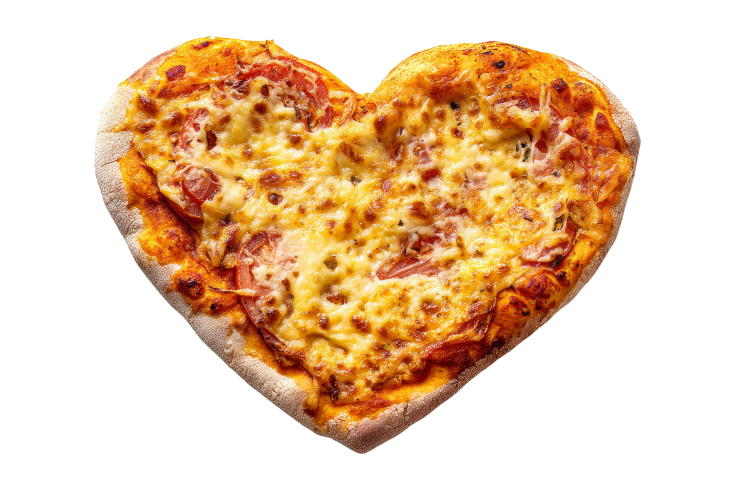 Heart-shaped pizza delight home food fun png